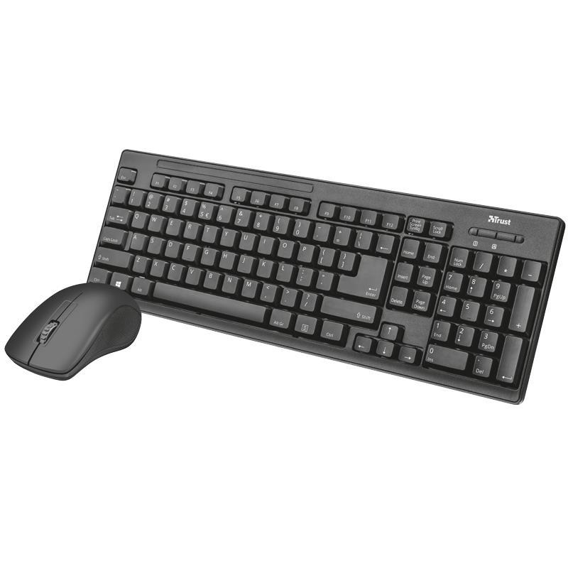 Combo Mouse + Teclado Inalámbrico Trust Ziva ES
