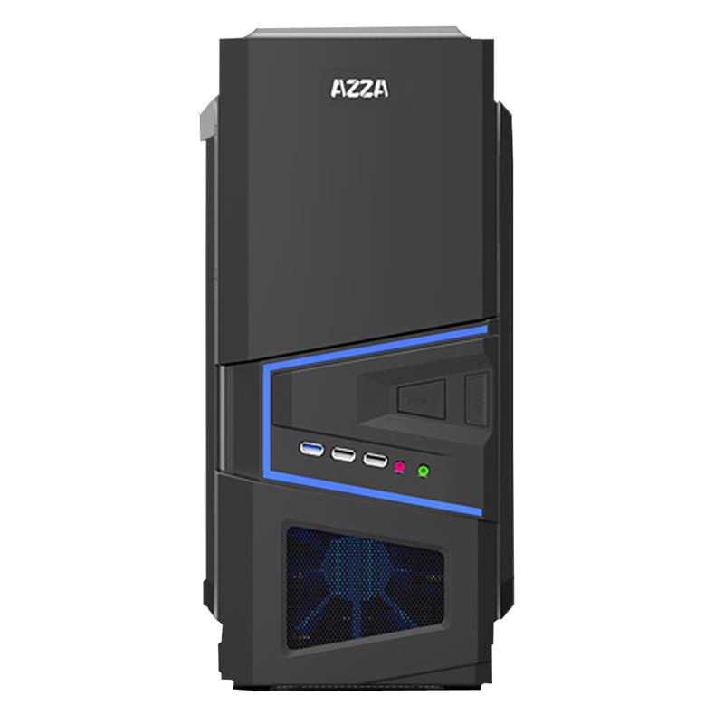 Gabinete Gamer Mid-Tower AZZA SIRIUS 206 Negro Sin Fuente
